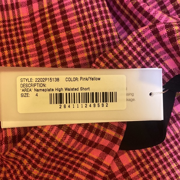 AREA Nameplate High Waisted Short Wool and Polyster - Picture 6 of 8